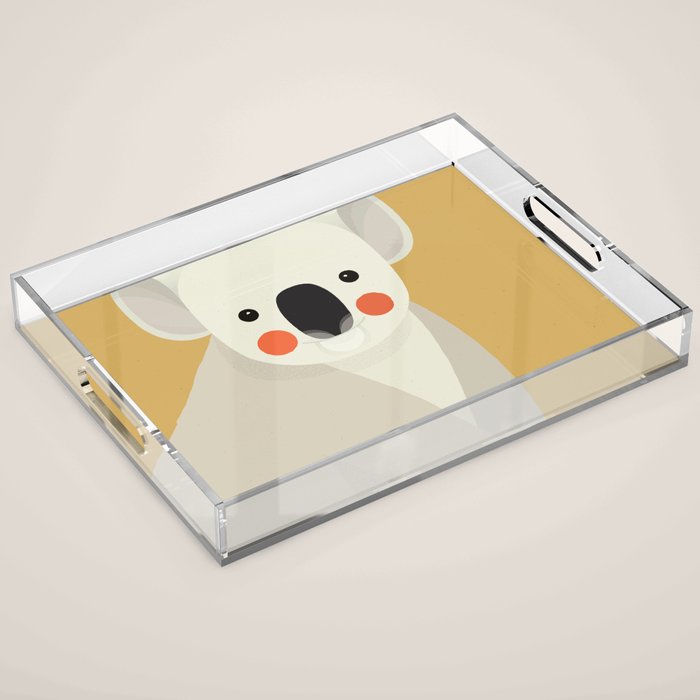 Koala, Animal Portrait Acrylic Tray Gallery Image 1