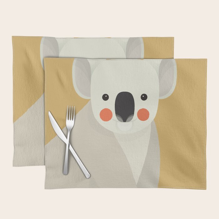 Koala, Animal Portrait Placemat Gallery Image 1