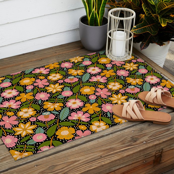 Floral Jungle  Outdoor Rug Gallery Image 2