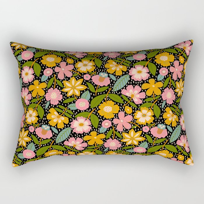 Floral Jungle  Rectangular Pillow Gallery Image 1