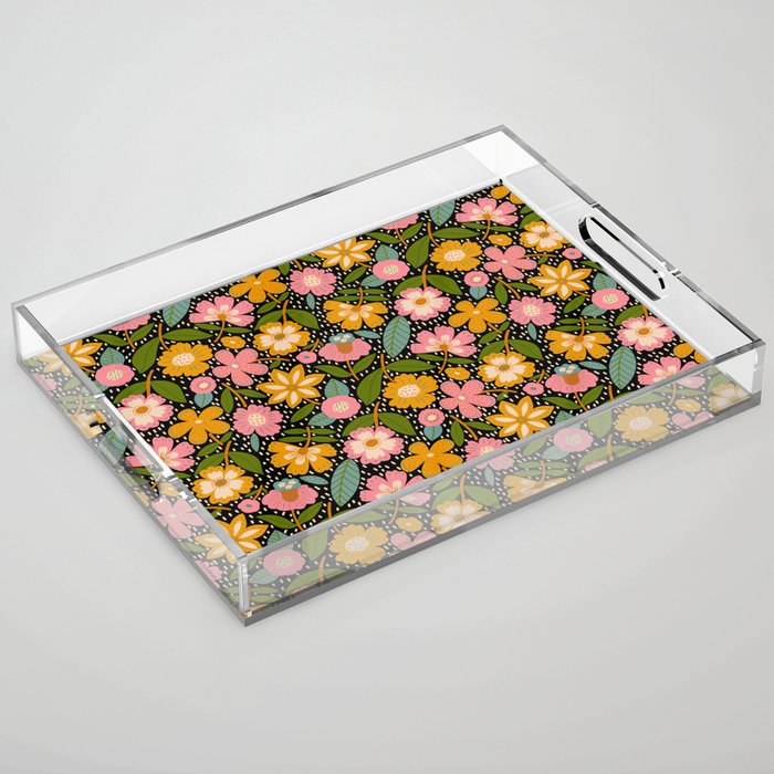 Floral Jungle  Acrylic Tray Gallery Image 1