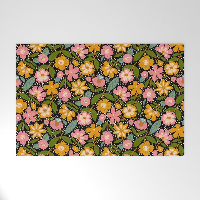Floral Jungle  Welcome Mat Gallery Image 1