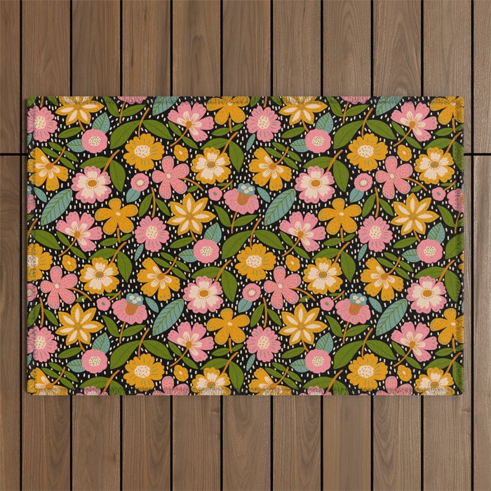Floral Jungle  Outdoor Rug Gallery Image 1