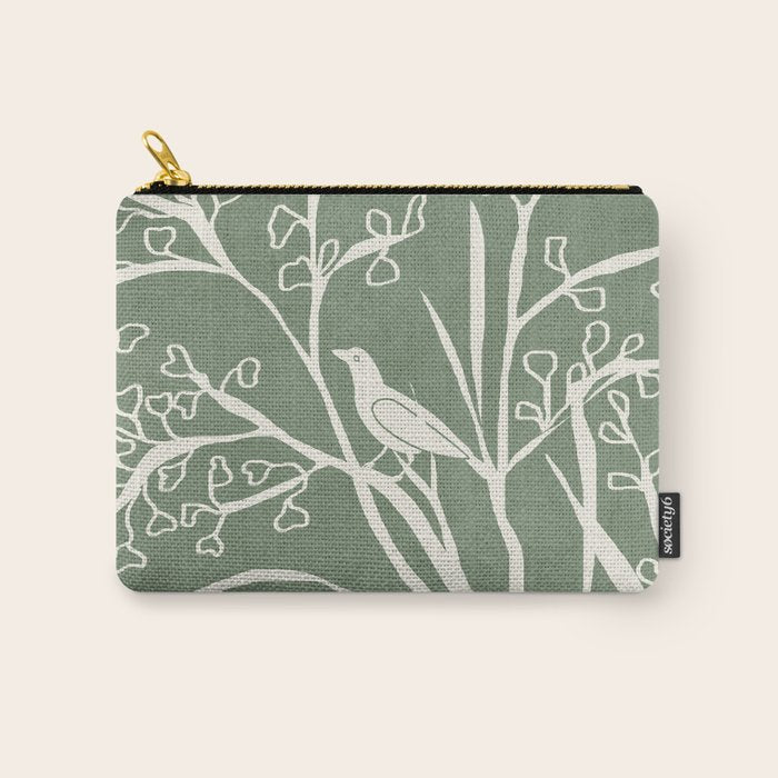 Birds on Branches 02 Carry All Pouch Gallery Image 1