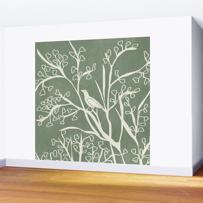 Birds on Branches 02 Wall Mural Gallery Image 2