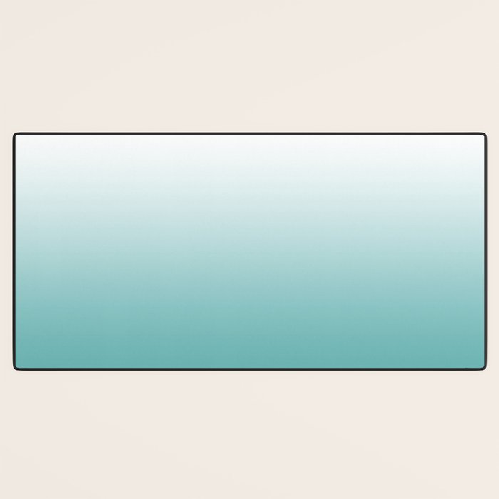 Light Teal Gradient Desk Mat Gallery Image 3