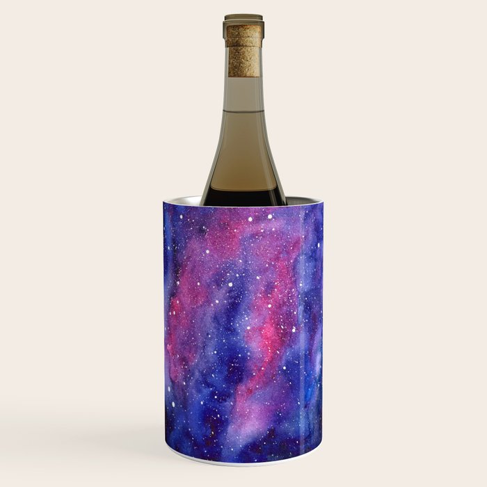Nebula Galaxy Watercolor Space Sky Wine Chiller Gallery Image 1