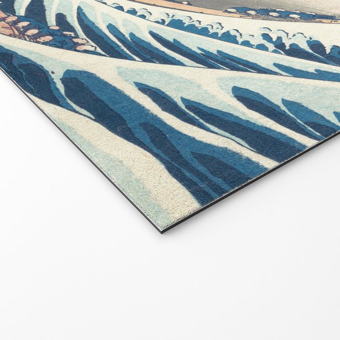 The Great Wave Off Kanagawa by Katsushika Hokusai Thirty Six Views of Mount Fuji - The Great Wave Welcome Mat Gallery Image 2