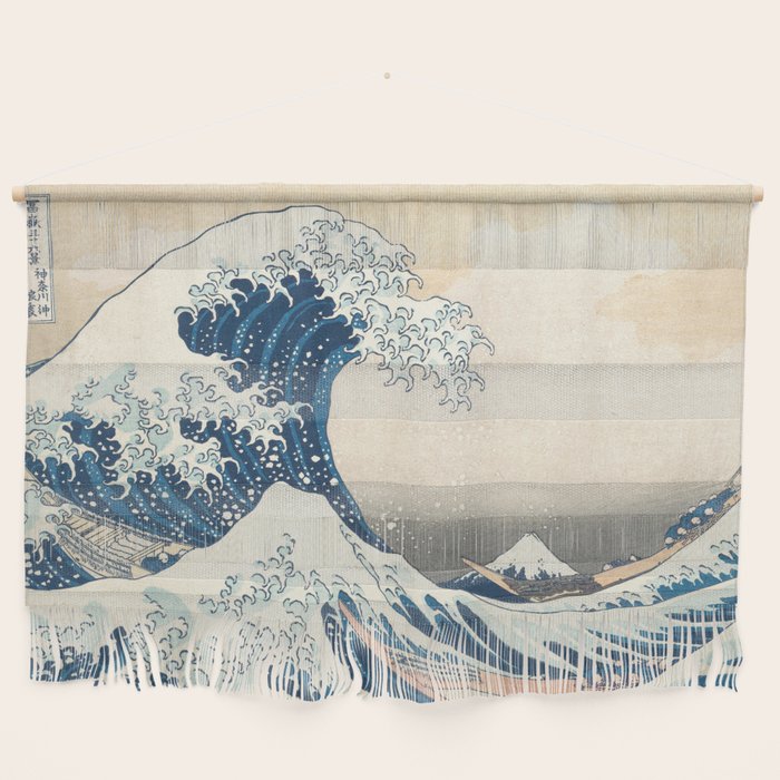 The Great Wave Off Kanagawa by Katsushika Hokusai Thirty Six Views of Mount Fuji - The Great Wave Wall Hanging Gallery Image 1