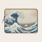 The Great Wave Off Kanagawa by Katsushika Hokusai Thirty Six Views of Mount Fuji - The Great Wave Laptop Sleeve Gallery Image 1