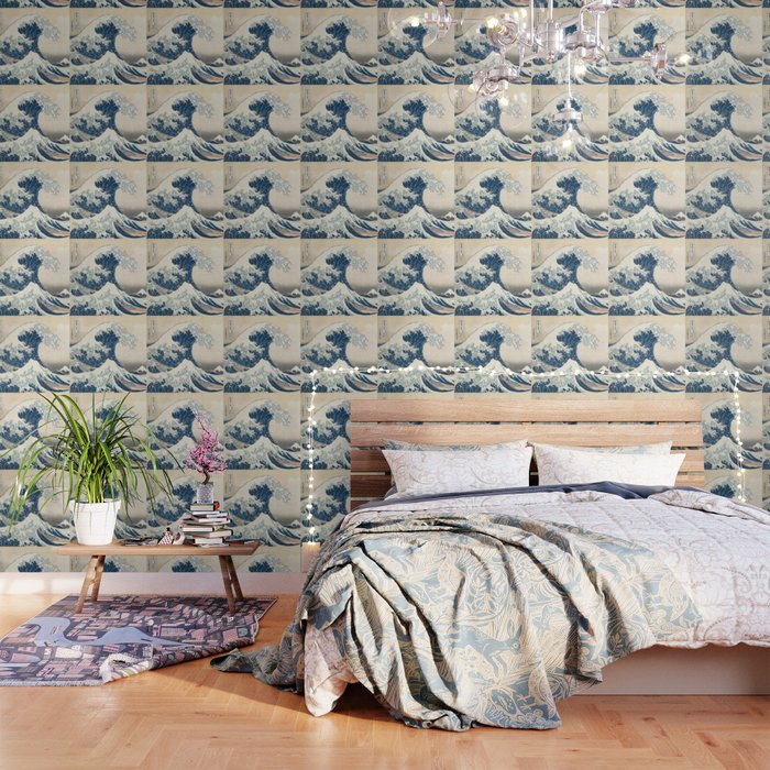 The Great Wave Off Kanagawa by Katsushika Hokusai Thirty Six Views of Mount Fuji - The Great Wave Wallpaper Gallery Image 3