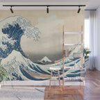 The Great Wave Off Kanagawa by Katsushika Hokusai Thirty Six Views of Mount Fuji - The Great Wave Wall Mural Gallery Image 1