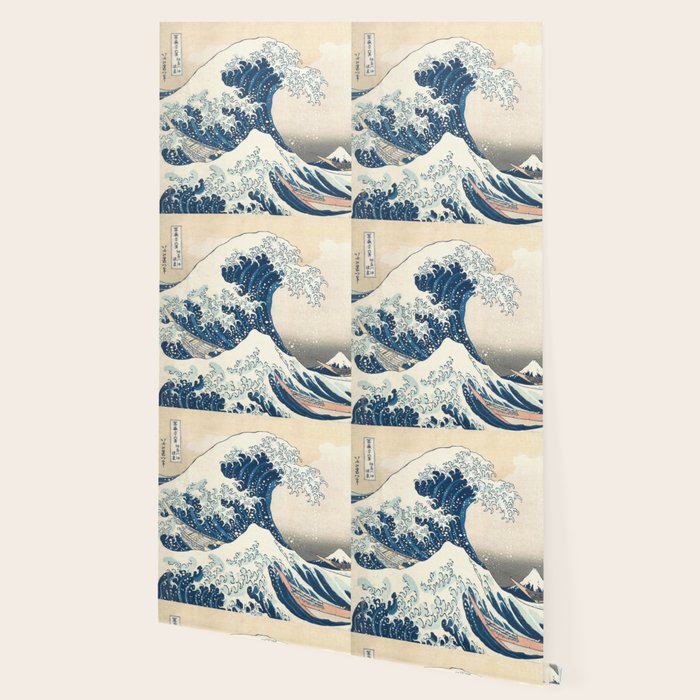 The Great Wave Off Kanagawa by Katsushika Hokusai Thirty Six Views of Mount Fuji - The Great Wave Wallpaper Gallery Image 2