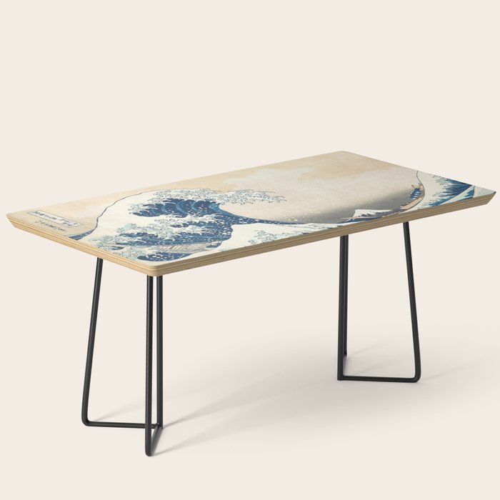 The Great Wave Off Kanagawa by Katsushika Hokusai Thirty Six Views of Mount Fuji - The Great Wave Coffee Table Gallery Image 1