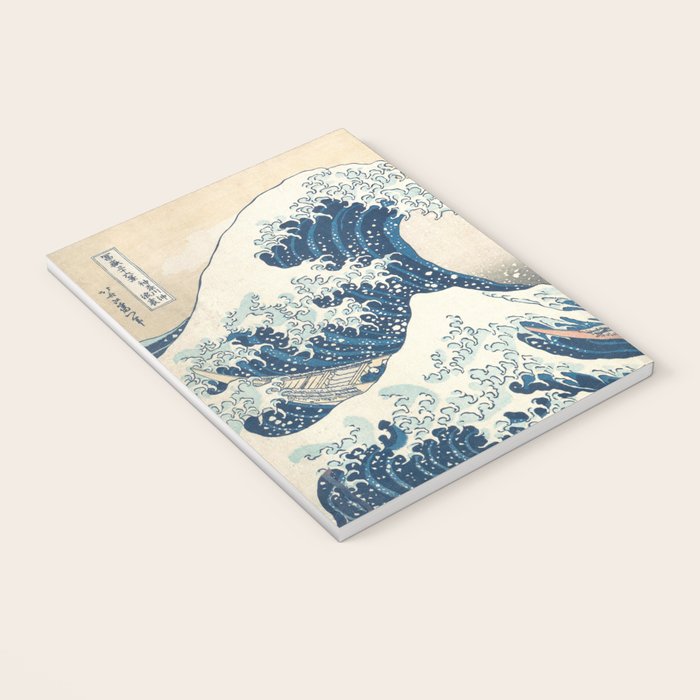 The Great Wave Off Kanagawa by Katsushika Hokusai Thirty Six Views of Mount Fuji - The Great Wave Notebook Gallery Image 3