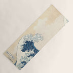 The Great Wave Off Kanagawa by Katsushika Hokusai Thirty Six Views of Mount Fuji - The Great Wave Yoga Mat Gallery Image 1