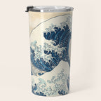 The Great Wave Off Kanagawa by Katsushika Hokusai Thirty Six Views of Mount Fuji - The Great Wave Travel Mug Gallery Image 3