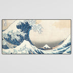 The Great Wave Off Kanagawa by Katsushika Hokusai Thirty Six Views of Mount Fuji - The Great Wave Desk Mat Gallery Image 3