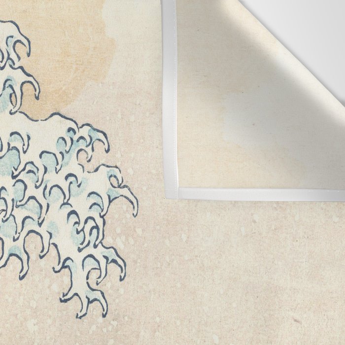 The Great Wave Off Kanagawa by Katsushika Hokusai Thirty Six Views of Mount Fuji - The Great Wave Wall Tapestry Gallery Image 3