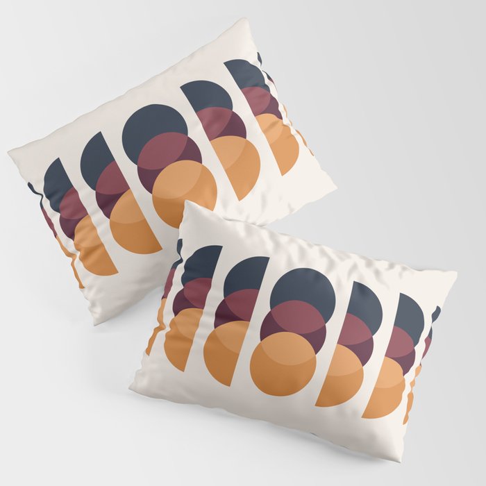 Minimalist Retro Shapes II Pillow Sham Gallery Image 3