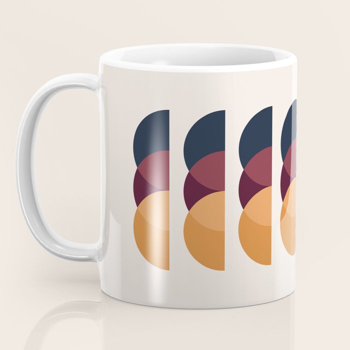 Minimalist Retro Shapes II Coffee Mug Gallery Image 3