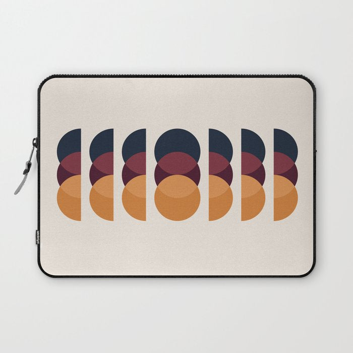 Minimalist Retro Shapes II Laptop Sleeve Gallery Image 1