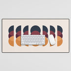 Minimalist Retro Shapes II Desk Mat Gallery Image 1