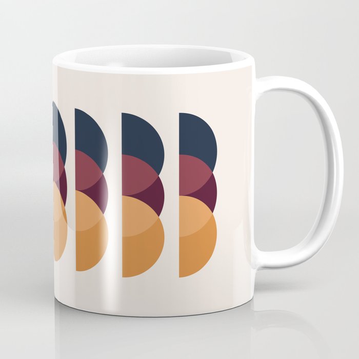 Minimalist Retro Shapes II Coffee Mug Gallery Image 1