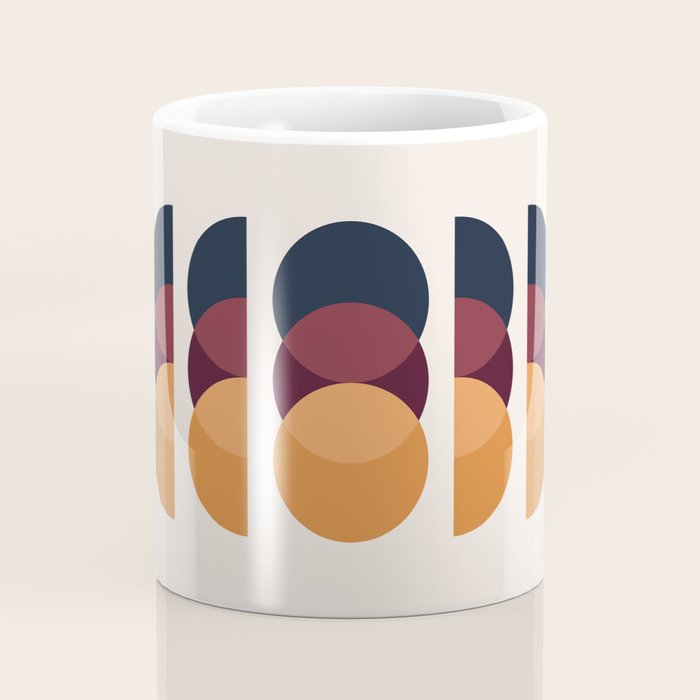 Minimalist Retro Shapes II Coffee Mug Gallery Image 4