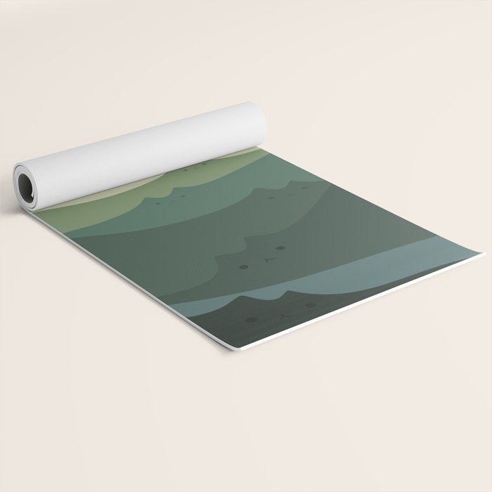Cat Landscape 87B (Meowvelous Nature) Yoga Mat Gallery Image 2