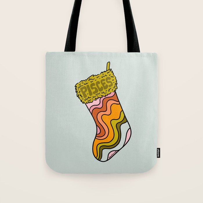Pisces Stocking Tote Bag Gallery Image 1