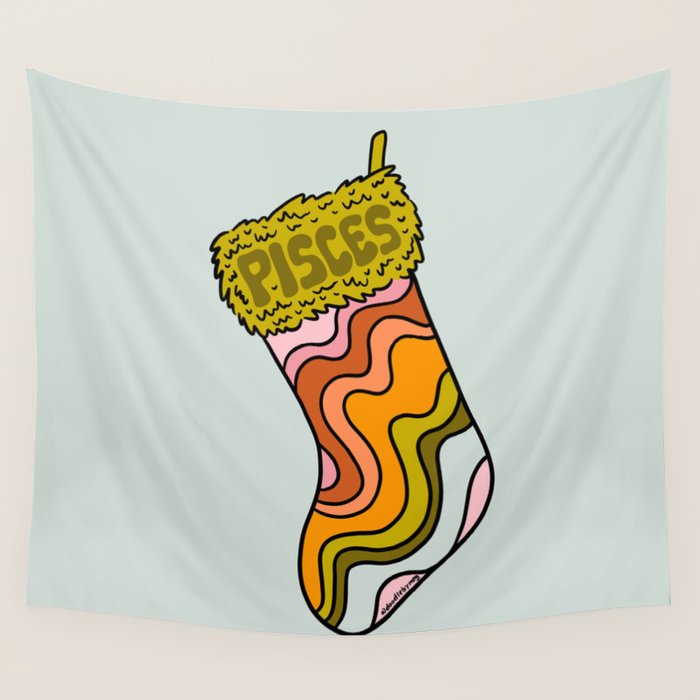 Pisces Stocking Wall Tapestry Gallery Image 4