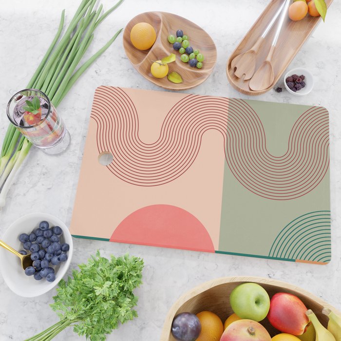 geometric abstract 158 Cutting Board Gallery Image 2