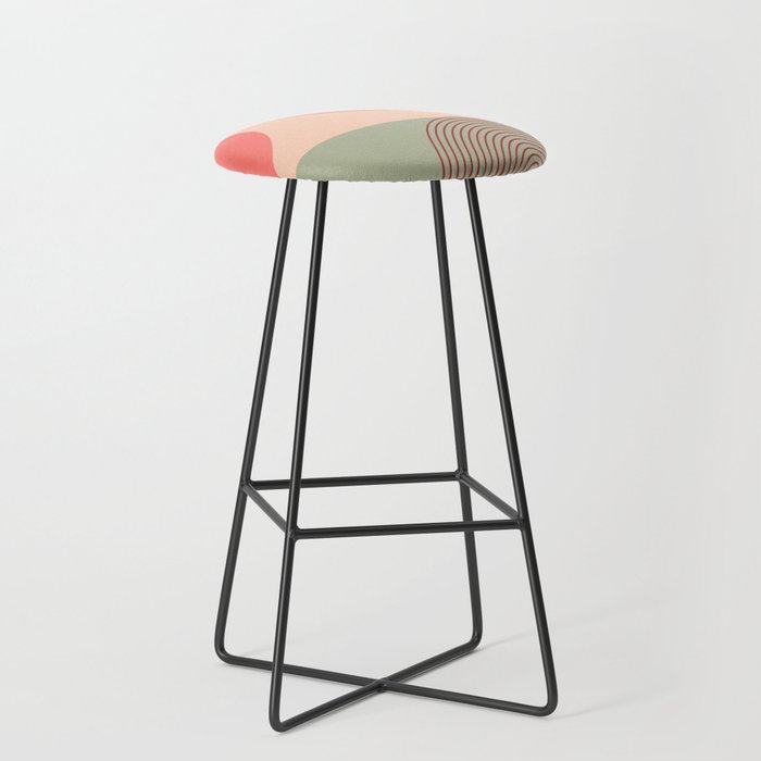 geometric abstract 158 Stool Gallery Image 1