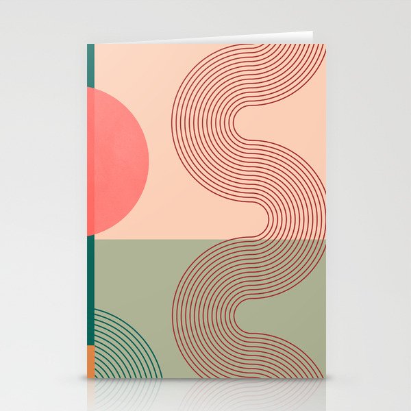 geometric abstract 158 Stationery Card Gallery Image 2