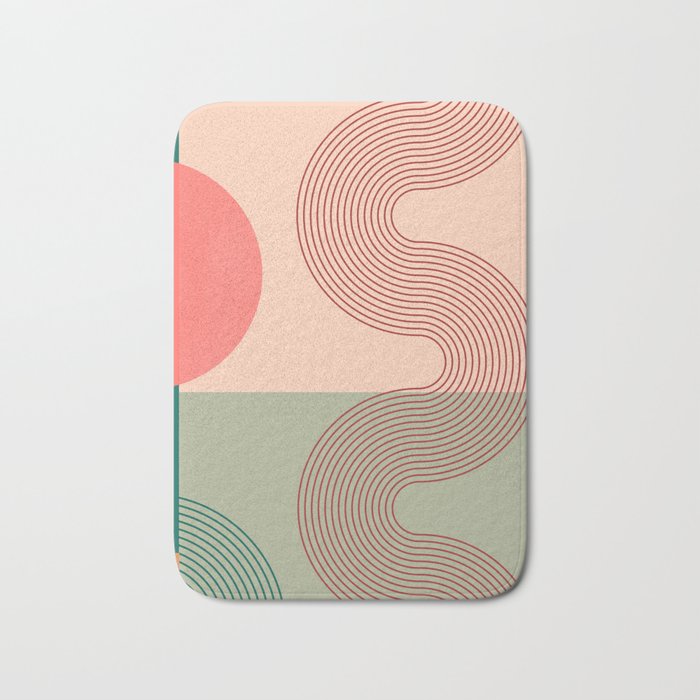 geometric abstract 158 Bath Mat Gallery Image 1