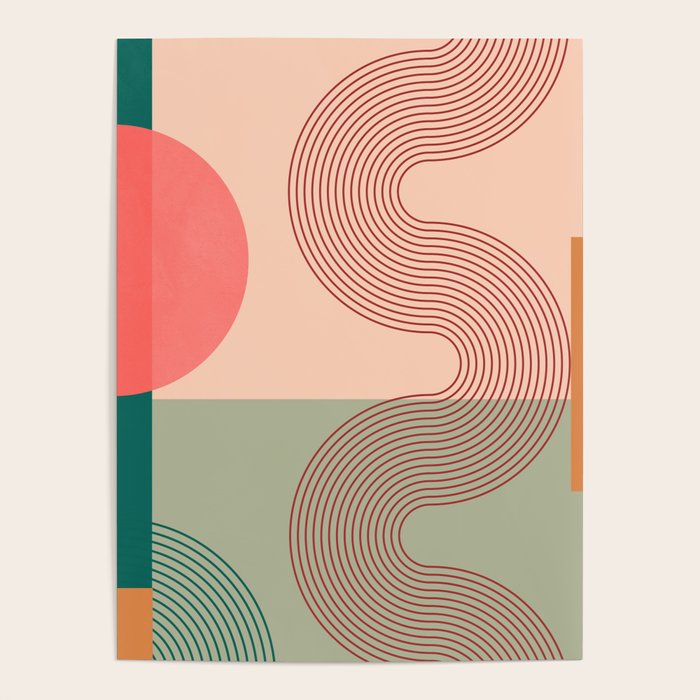geometric abstract 158 Poster Gallery Image 4