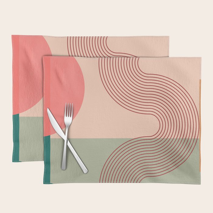 geometric abstract 158 Placemat Gallery Image 1