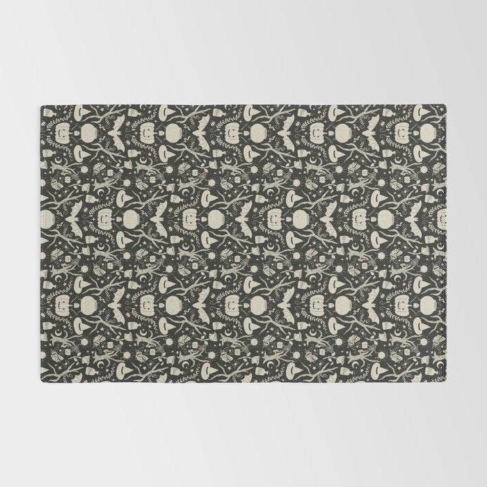 Spooky Things Two Tone - Black Beige Rug Gallery Image 2