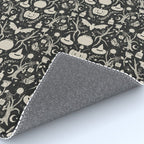 Spooky Things Two Tone - Black Beige Rug Gallery Image 4