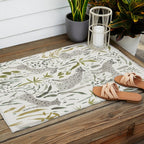 Grey Cheetahs Outdoor Rug Gallery Image 2