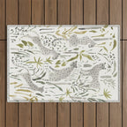 Grey Cheetahs Outdoor Rug Gallery Image 1