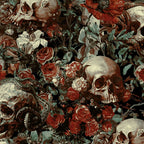 Skull and Floral Pattern Coffee Mug Gallery Image 2