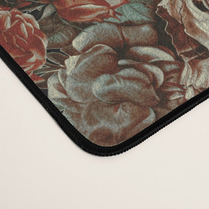 Skull and Floral Pattern Desk Mat Gallery Image 4