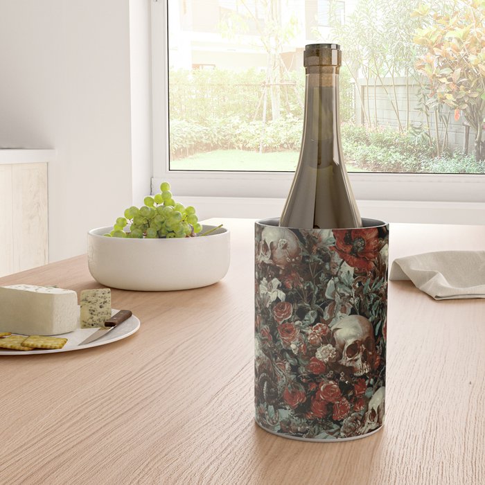Skull and Floral Pattern Wine Chiller Gallery Image 4