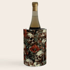 Skull and Floral Pattern Wine Chiller Gallery Image 2