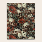 Skull and Floral Pattern Notebook Gallery Image 4