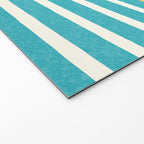 Beach Horizon Lines yellow green Welcome Mat Gallery Image 2
