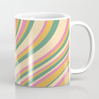 Wavy Stripes XIX - Boho Vintage Coffee Mug Gallery Image 1
