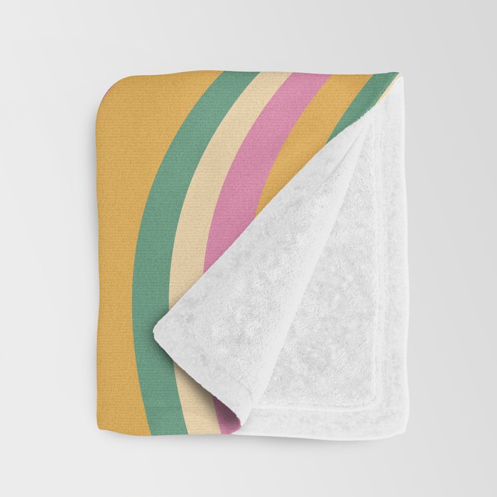 Wavy Stripes XIX - Boho Vintage Throw Blanket Gallery Image 3